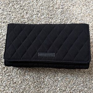 Vera Bradley Quilted Black convertible wallet/wristlet/crossbody